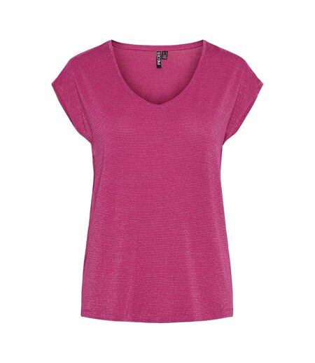 T-shirt Femme Rose Fuchsia Pieces