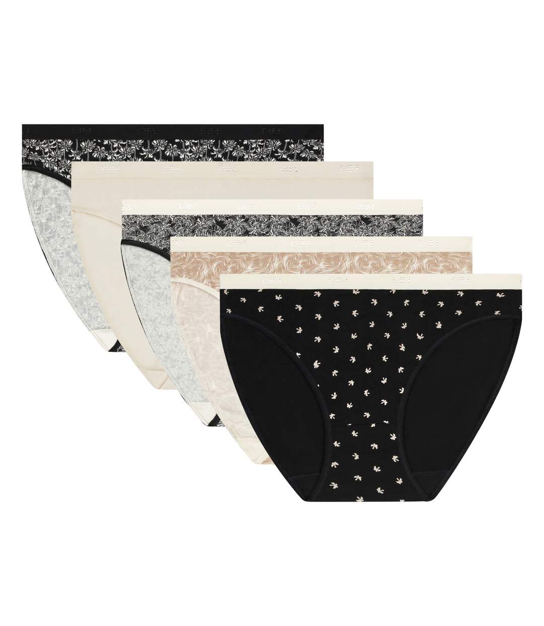 Lot de 5 Culottes Les Pockets Coton-3
