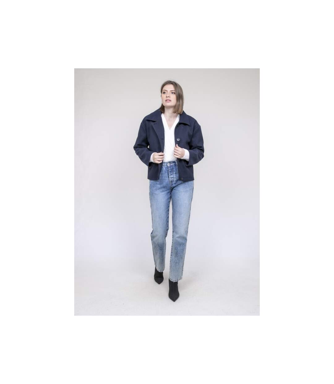 Veste courte effet laine UPARLIE - Dona X Lisa-4