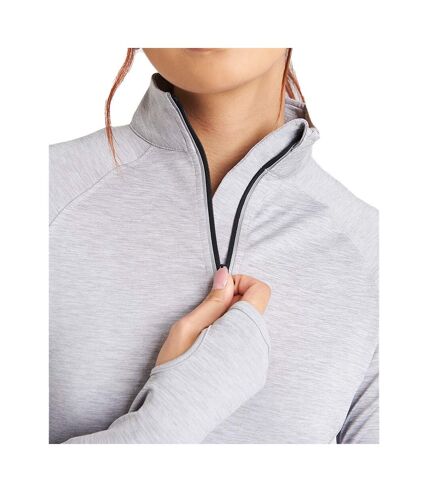 AWDis Cool Womens/Ladies Cool-Flex Half Zip Long-Sleeved Base Layer Top (Silver Grey) - UTRW9193