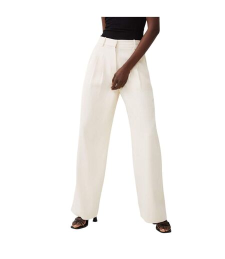 Pantalon De Costume Motif/style Plissé Harry Femme Crème French Connection