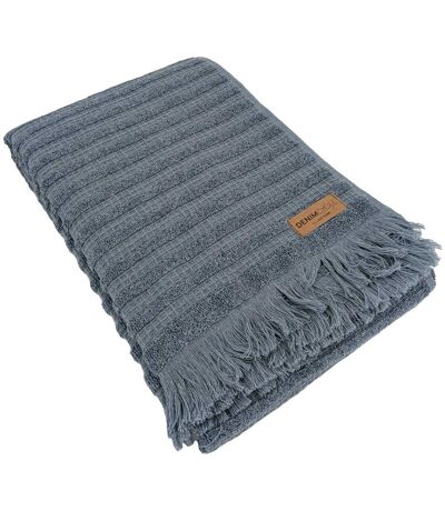 Drap de douche coton collection DENIM A rayures