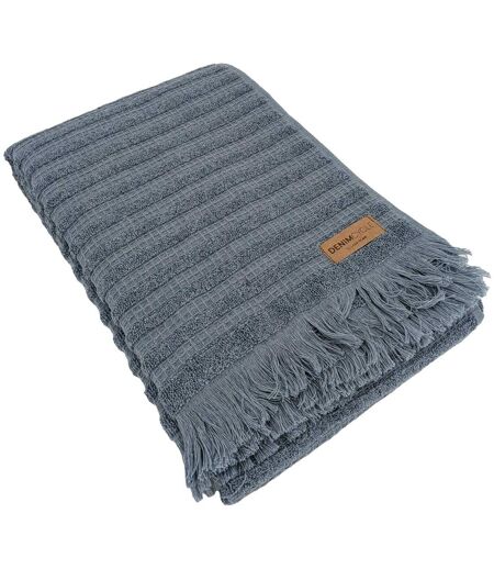Drap de douche coton collection DENIM A rayures