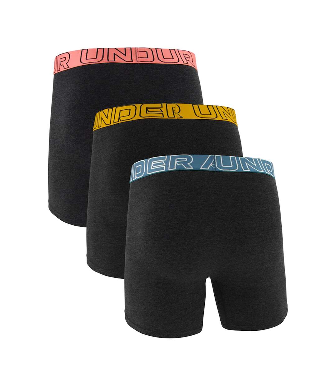 Lot De 3  Boxers Performance Homme Orange Rose Bleu Under Armour-2