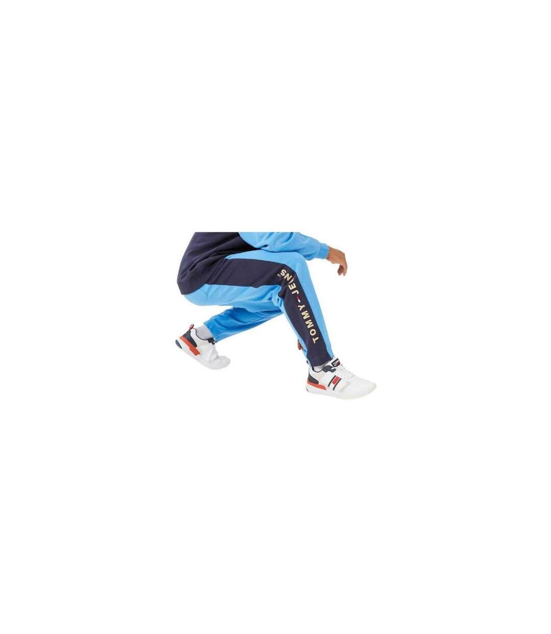 Pantalon De Jogging Motif/style Panneau Contrasté Homme Bleu Tommy Jeans-1
