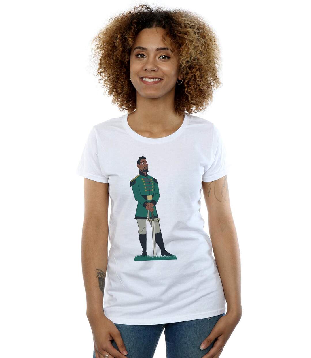 Disney T-shirt en coton Frozen 2 Mattias pour femmes/femmes (Blanc) - UTBI21720-2