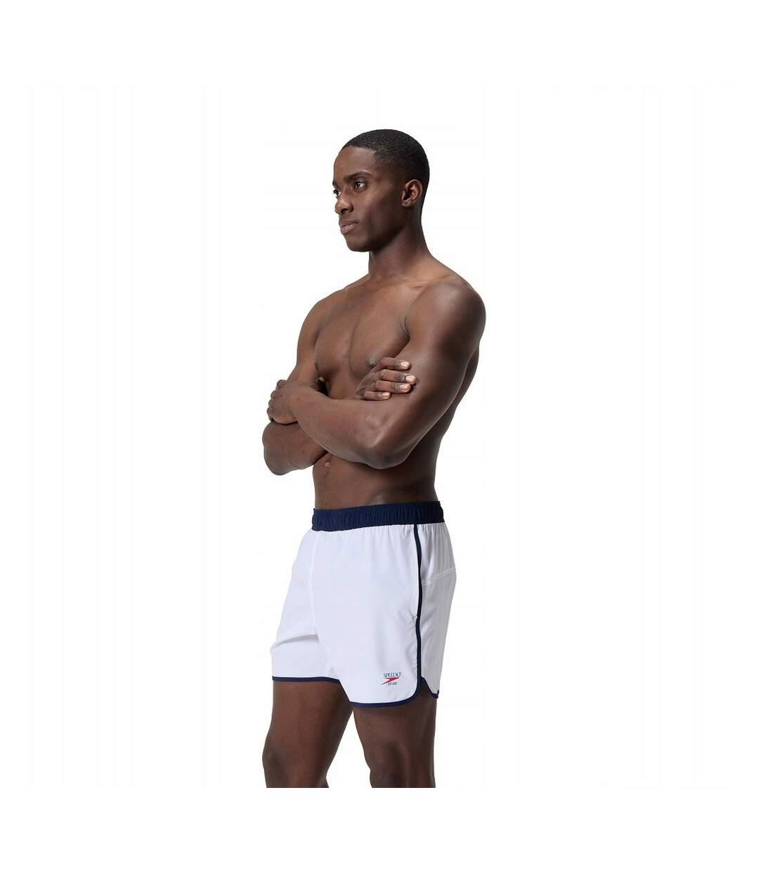 Short De Bain Style Logo Volley Homme Blanc Speedo-3