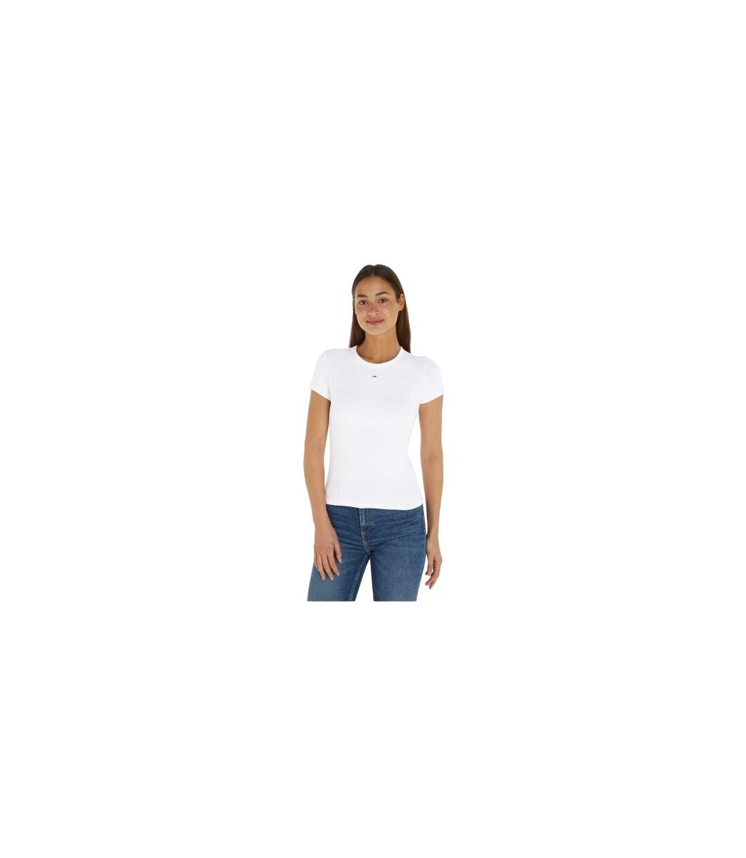 T-shirt Motif/style Logo Femme Blanc Tommy Jeans-1