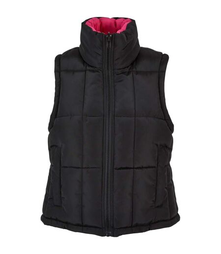 Doudoune Sans Manches Femme Noir Fuchsia Urban Classics