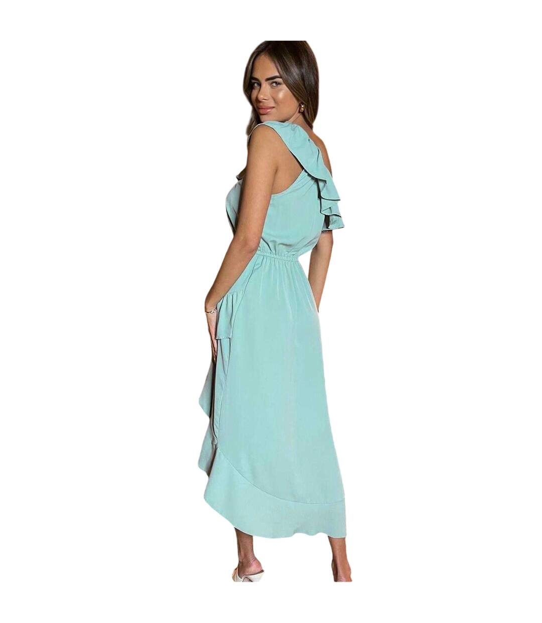 Robe 1 Épaule Femme Œuf Bleu AX Paris-4