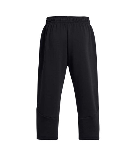 Mens Fleece Plain Baggy Sweatpants Black Under Armour