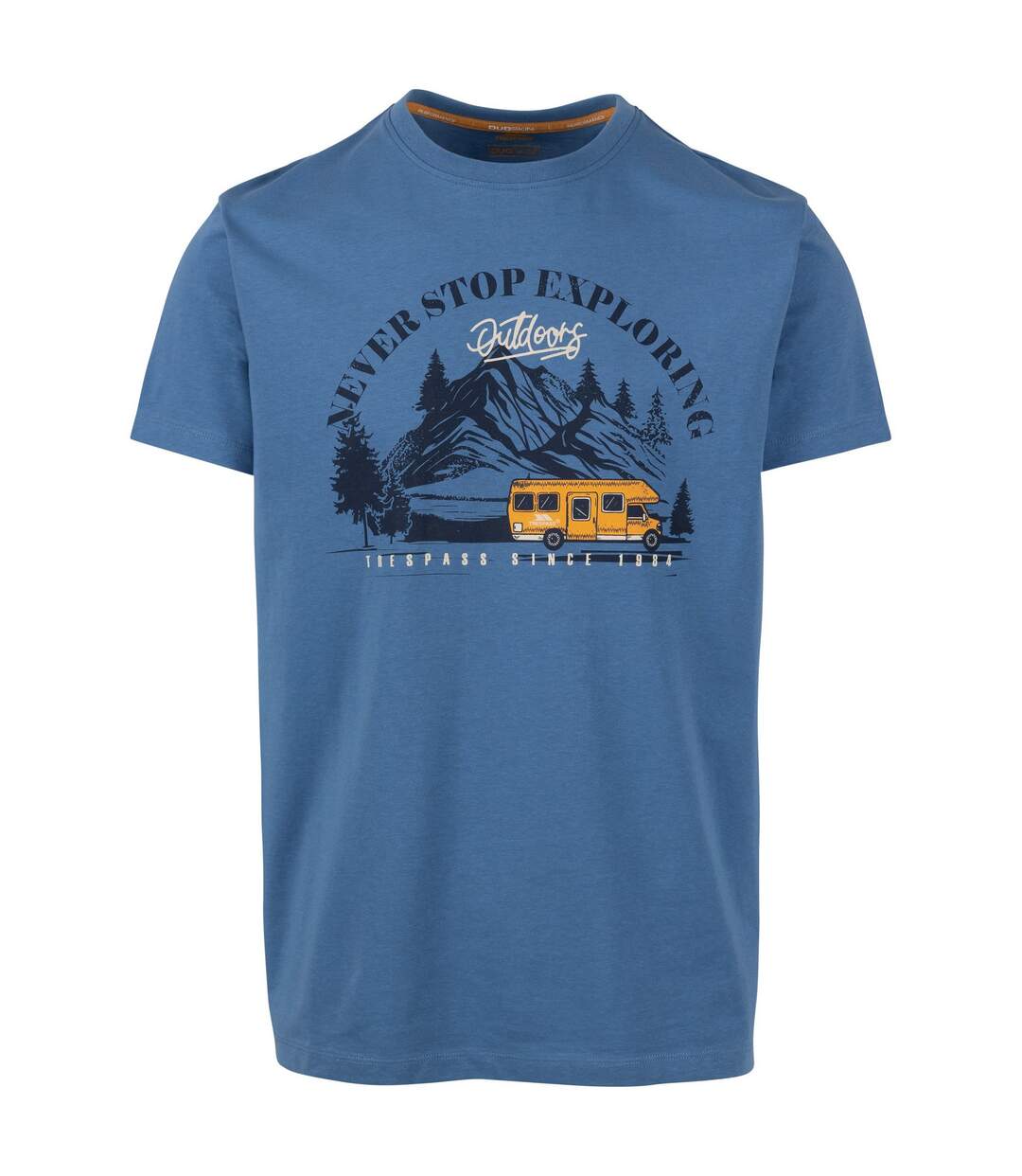 T-shirt Hemple Homme Bleu Denim Trespass-1
