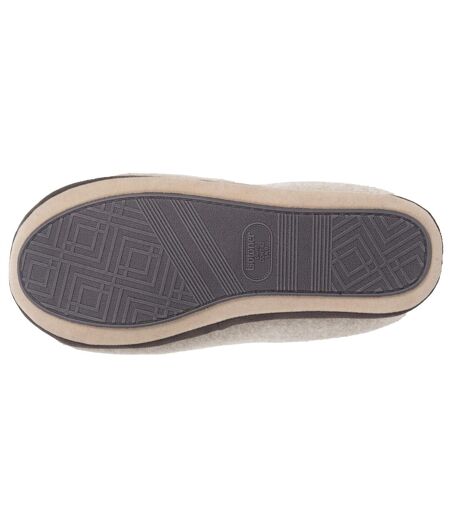 Isotoner Chaussons Mules homme polaire, chauds, semelle confort