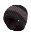 Mens Striped Turnover Cuff Knitted Thermal Beanie Hat for Winter-2