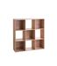 Etagère cube design Mix'n modul - L. 100 x H. 100 cm - Couleur chêne naturel
