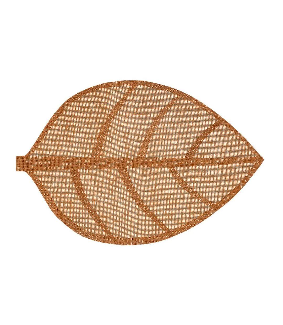 Set de Table Feuille 33x50cm Marron-1