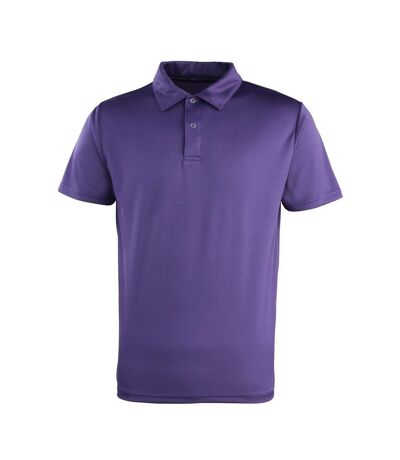 Premier Unisex Adult Coolchecker Pique Polo Shirt (Purple)