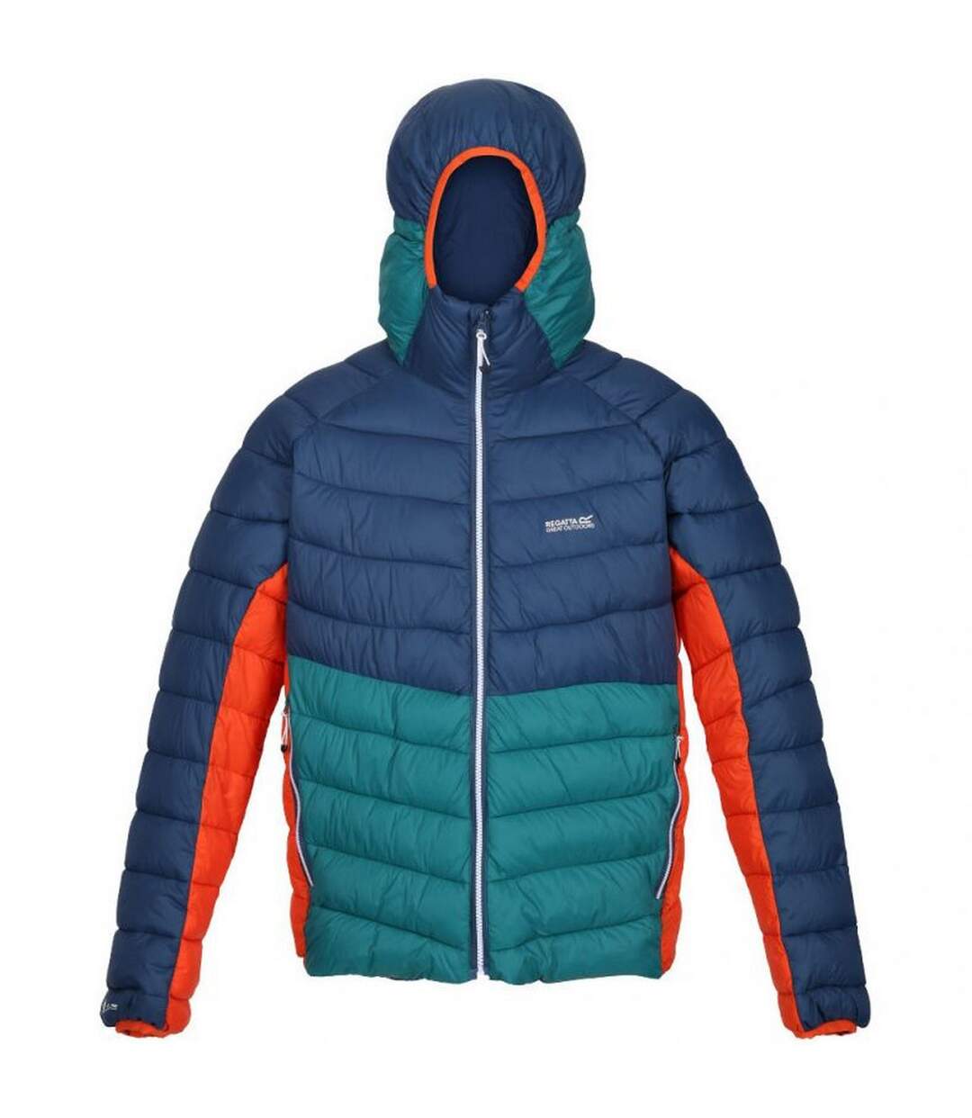 Mens Harrock Puffer Jacket Admiral Blue Pacific Green Regatta-1