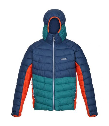 Mens Harrock Puffer Jacket Admiral Blue Pacific Green Regatta