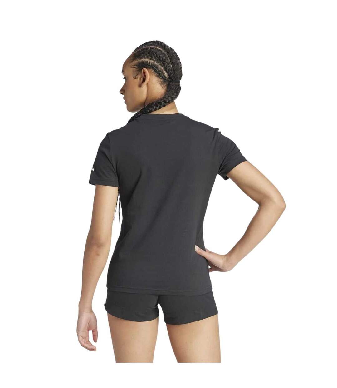 T-shirt Motif/style Logo Femme Noir Adidas-3