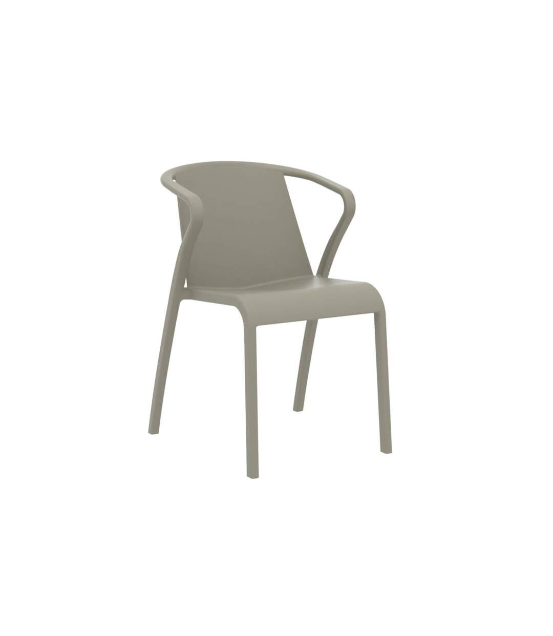 Fauteuil de Jardin Empilable Fado 76cm Taupe-1