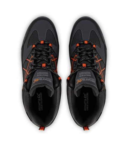 Mens samaris iii low walking shoes granite/blaze orange Regatta