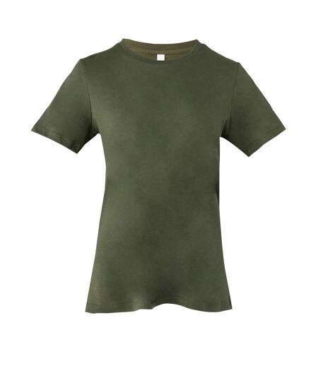 T-shirt Femme Vert Kaki Bella + Canvas