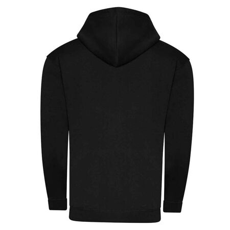 Unisex adult organic hoodie deep black Awdis