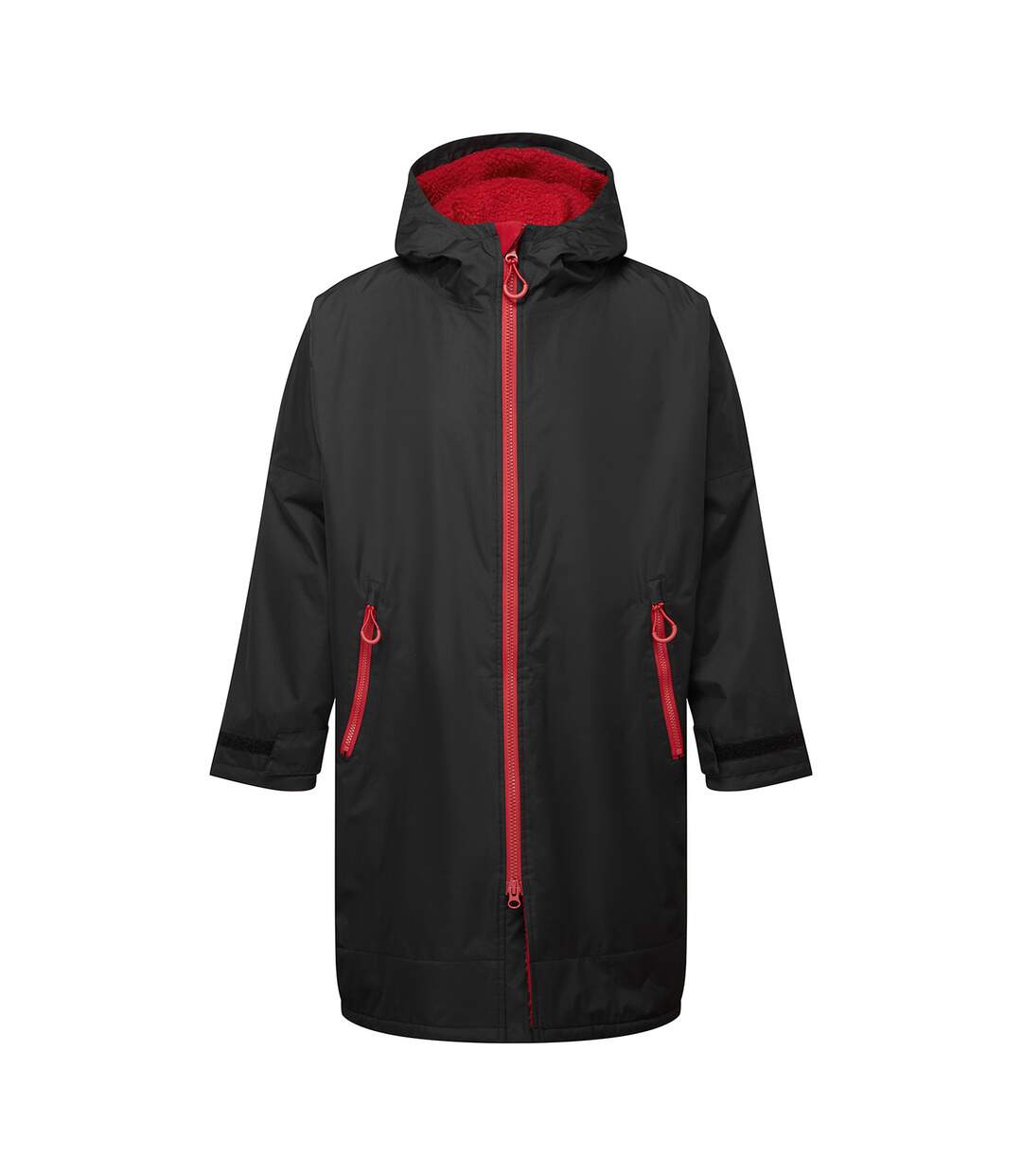 Peignoir À Langer Imperméable Adulte Noir Rouge TriDri-1