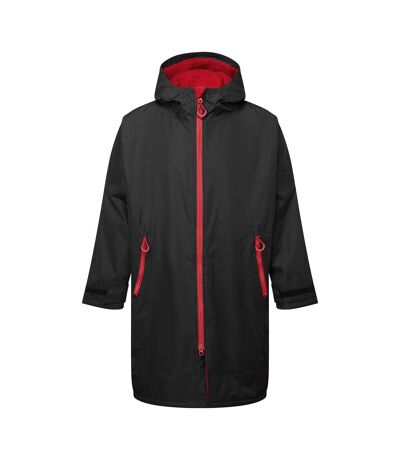 Peignoir À Langer Imperméable Adulte Noir Rouge TriDri