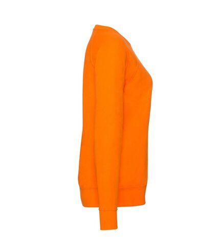 Fruit of the Loom Womens/Ladies Lightweight Lady Fit Raglan Sweatshirt (Orange) - UTRW9854