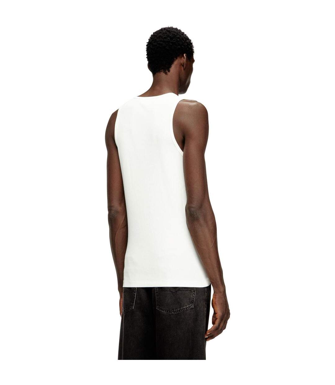 Débardeur Motif/style Logo Homme Blanc Diesel-3