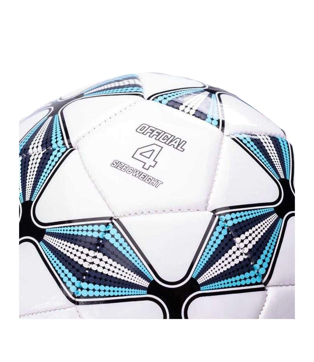 Ballon De Basket Motif/style Logo Kuanda Taille 4 Blanc Bleu Huari-2