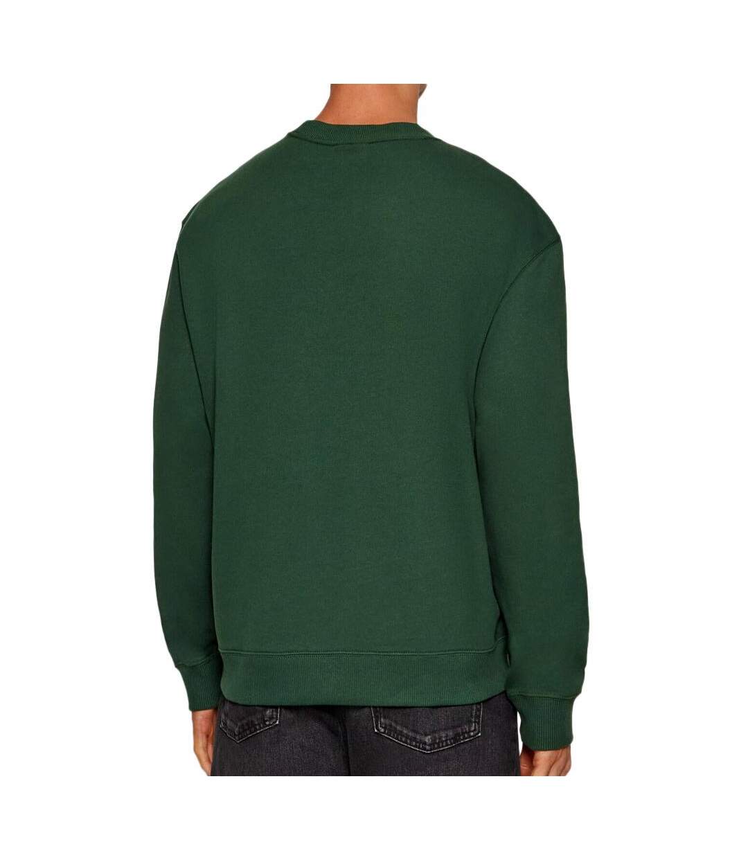 Sweat vert homme calvin klein jeans 350 terry badge-2