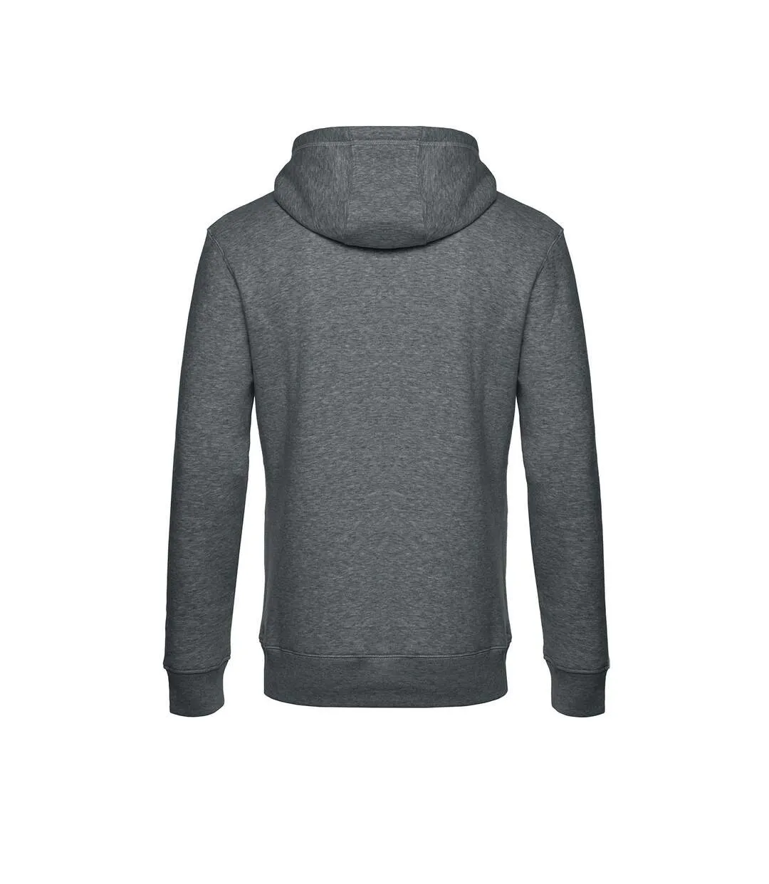 Mens King Hooded Sweater Gris Moyen Chiné B&C-2