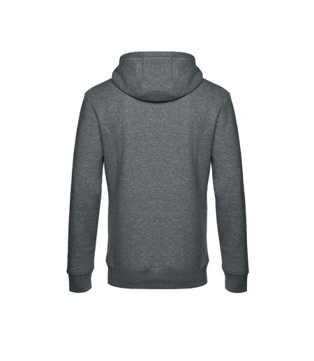 Mens King Hooded Sweater Gris Moyen Chiné B&C