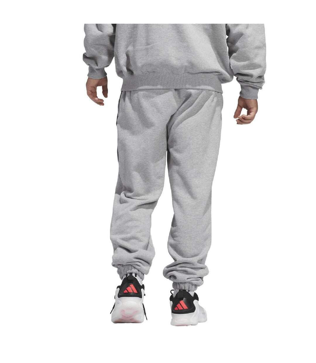 Mens Anthony Edwards Tracksuit Bottoms Grey Adidas-3