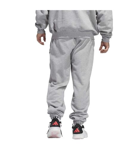 Mens Anthony Edwards Tracksuit Bottoms Grey Adidas