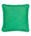 Frill clamshell cushion cover 50cm x 50cm green Furn