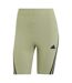 Womens/ladies Future Icons High Waist Cycling Shorts Green Adidas-1