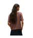 Womens/ladies Embroidered Logo Cotton Cropped T-shirt Black Walnut Tommy Jeans-3