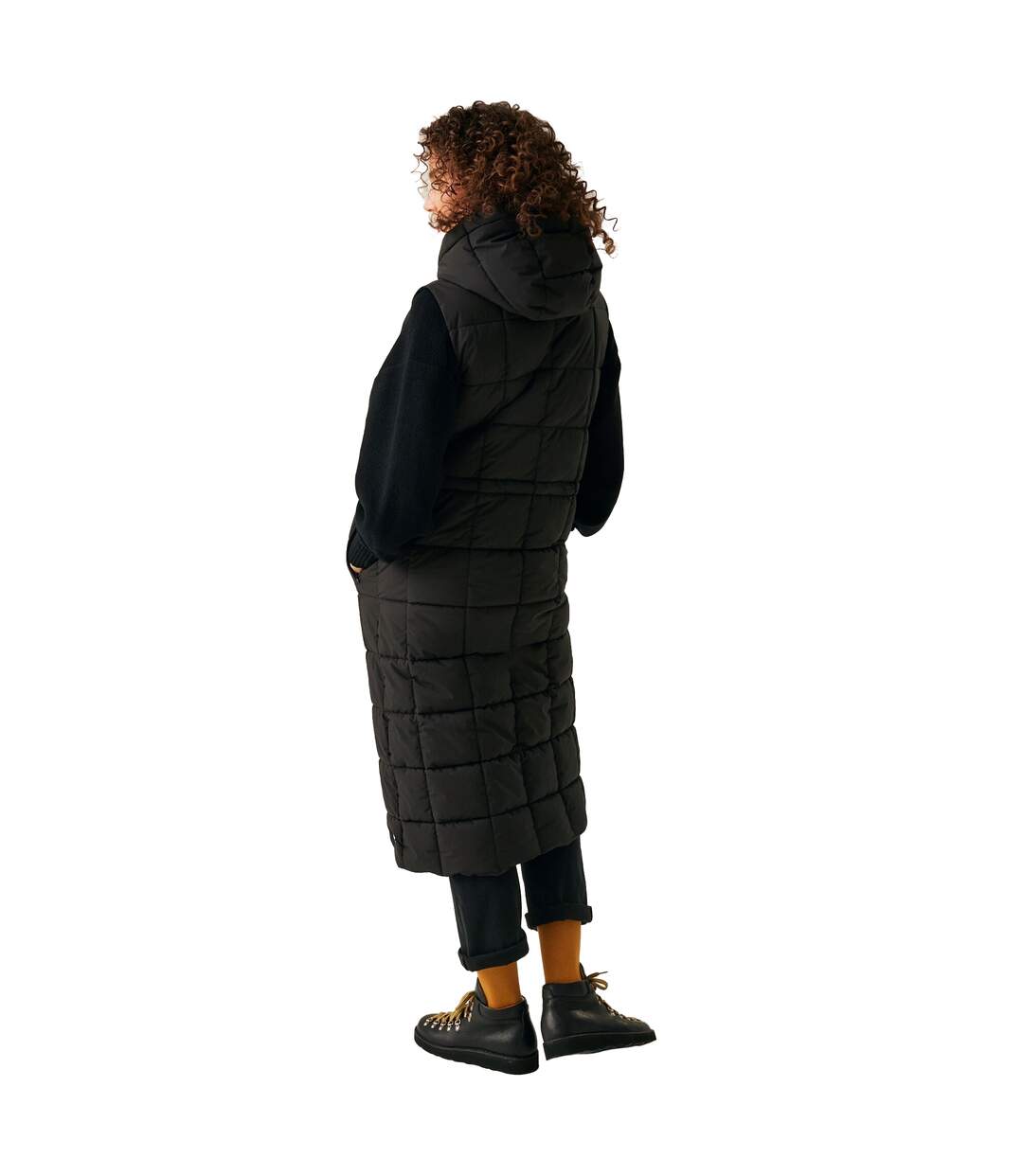 Womens/ladies Leandra Longline Gilet Black Regatta-4