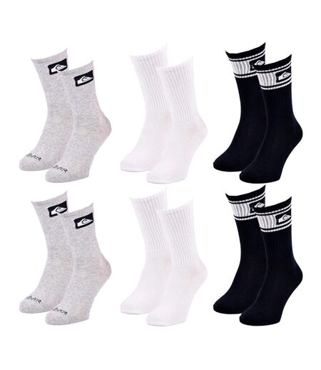 Chaussettes QUIKSILVER REGULAR CREW - Pack de 6