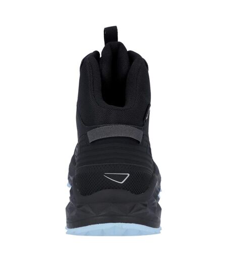 Womens/ladies Fuse Trek Mid Boots Black Blue Fog Hi-Tec