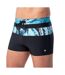 Short De Bain Motif/style Panneau Contrasté Tahu Homme Noir Bleu Aquawave-1
