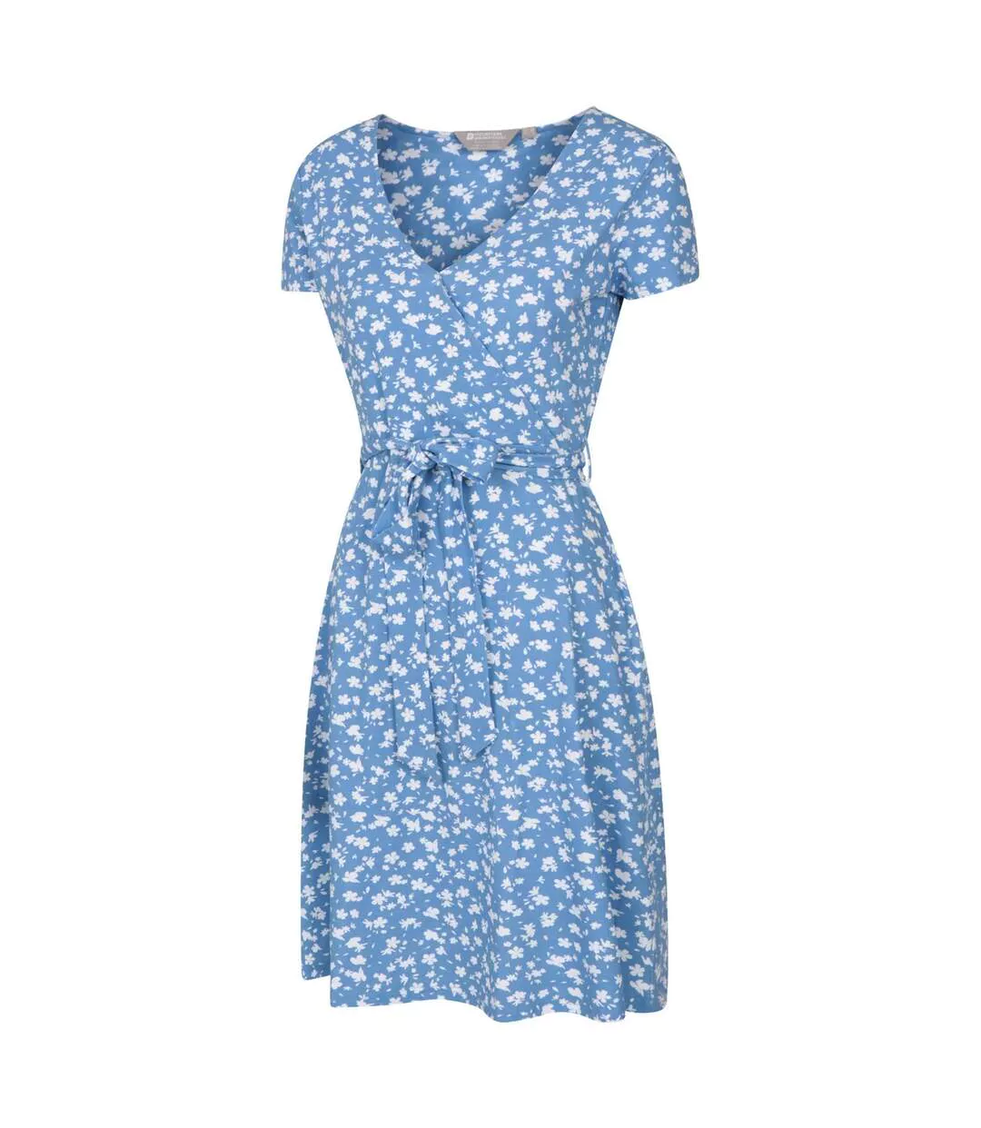 Womens/ladies Santorini Jersey Uv Protection Wrap Dress Blue Mountain Warehouse-4