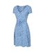 Womens/ladies Santorini Jersey Uv Protection Wrap Dress Blue Mountain Warehouse-4