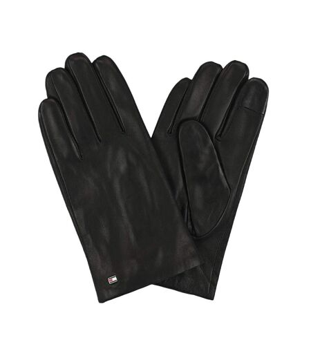 Gants Noir Homme Tommy Hilfiger Essential Flag Leath - S/M