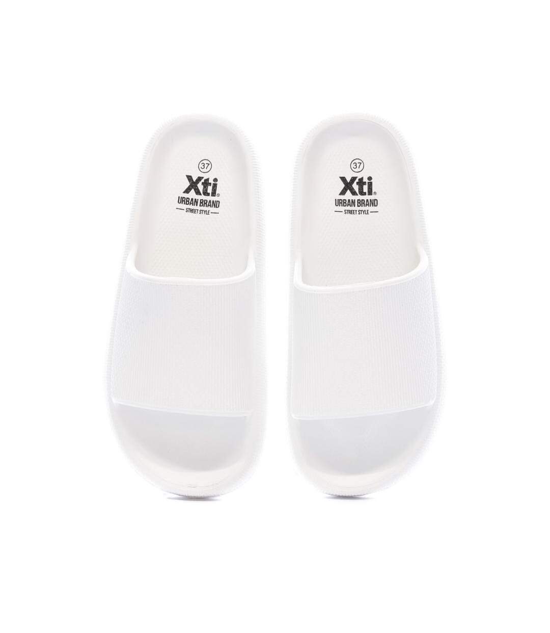 Claquettes blanches femme xti 44489 - 36-3