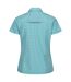 Womens/ladies floral packaway short-sleeved travel shirt tahoe blue Regatta-2